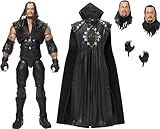 Mattel WWE Ultimate Edition - Figura de acción y accesorios, juego coleccionable de Undertaker de 6 pulgadas, cabezas y manos intercambiables, equipo de entrada y 30 puntos de articulación