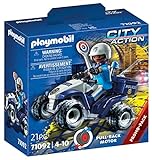 PLAYMOBIL City Action 71092 Policía - Speed Quad, con Motor de Arrastre, Juguete para niños a Partir de 4 años