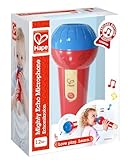 Hape Mighty Echo Microphone , Battery-Free Voice Amplifying Microphone Toy for Kids 1 Year and Up